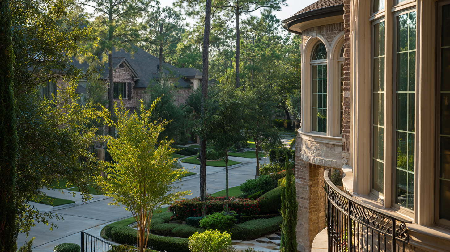 Upscale home exterior in The Heights, Houston